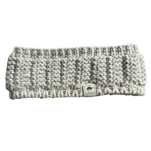 Turtle Fur Knit Shay Headband Tube Ear Warmer Fleece Lined Smoke Color